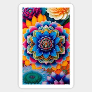 Mandala Lotus Flowers Sticker